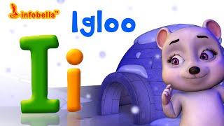 Phonics Songs  I is for Igloo  Alphabet Sounds for Children  Infobells [upl. by Ermentrude323]