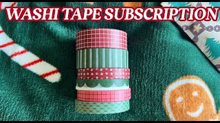 Christmas Basics Washi tape subscription [upl. by Crowley]