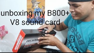 UNBOXING MY B800V8 SOUND CARD COMPLETE SET and INSTALLING [upl. by Lytsirhc]