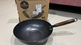 Trilonium Carbon Steel Wok Unboxing [upl. by Elleimac739]