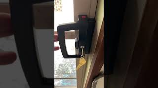 Lockwood Onyx sliding door lock installation Human Key Locksmiths Melbourne [upl. by Otreblon]