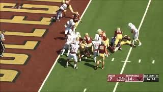 Lee Moses Massachusetts CB vs Boston College 2018 [upl. by Halyk]