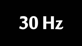 30 Hz Test Tone 1 Hour [upl. by Aremihc]