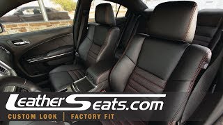 2012  2014 Dodge Charger Custom Leather Interior Upholstery Kit  LeatherSeatscom [upl. by Bent]