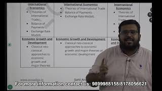 Syllabus Comparison Indian Economic Service  Economics Optional  RBIGrade B DEPR  Sahil Arora [upl. by Ardolino]