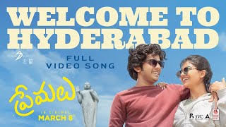 Welcome To Hyderabad Video Song  Premalu Telugu Movie  Naslen  Mamitha  Girish AD SS Karthikeya [upl. by Tobey]