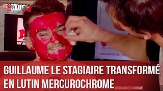 Guillaume le stagiaire transformé en lutin mercurochrome  C’Cauet sur NRJ [upl. by Cavan]