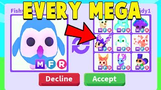 Trading for EVERY 2023 WINTER MEGA PETS in 24 Hours Adopt Me [upl. by Nelyt949]