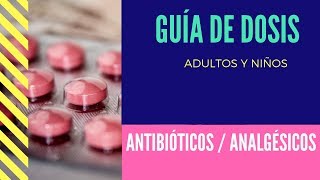 🔘 DOSIS ANALGESICOS  ANTIBIÓTICOS  DosisdeMedicamentos [upl. by Mouldon]