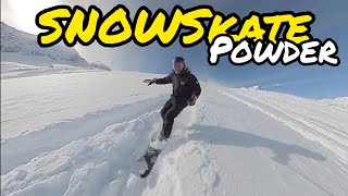 Snowskate powder day [upl. by Gazzo989]