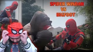 WINDAH JADI SPIDERMAN SPIDER WINDAH VS BIGFOOT  Momen Kocak Windah Basudara [upl. by Yevoc]