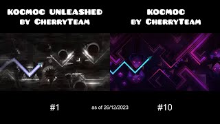 KOCMOC UNLEASHED 1 vs KOCMOC 10  Geometry Dash 22 [upl. by Fenny]