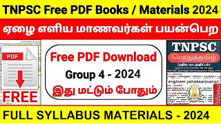 TNPSC GROUP 4  2024 Syllabus based Full Study Materials and Notes  Free Download [upl. by Adiv]