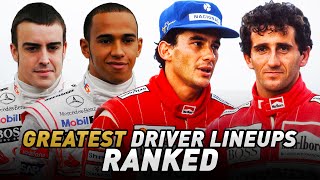 Top 5 Greatest Driver Lineups in F1 History Ranked [upl. by Danae777]