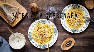 Pâtes à la carbonara la vraie recette italienne [upl. by Gefen]