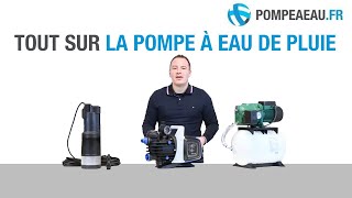 Pompe à eau de pluie  Conseils pour faire le bon choix [upl. by Clemens]