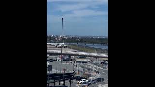 SydneyAirport  The CooksRiver meandering past the international terminal shorts river [upl. by Pudendas197]