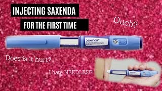 INJECTING SAXENDA FOR THE FIRST TIME  REACTION VIDEO [upl. by Chas]