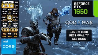 GTX 1650  God of War Ragnarök  Best Settings [upl. by Alolomo385]