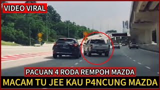 PANCUAN 4 RODA REMPOH MAZDAKEJADIAN DI JALAN MRR2 [upl. by Richelle]