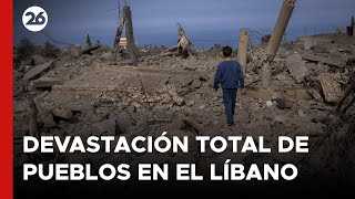 MEDIO ORIENTE  Alerta por la devastación total de pueblos en El Líbano [upl. by Tnemelc]