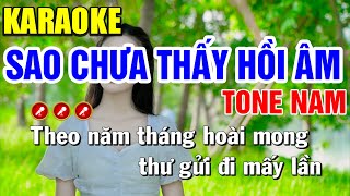 Karaoke Liên Khúc SAO CHƯA THẤY HỒI ÂM Tone Nam DỄ HÁT NHẤT  Tình Trần Karaoke [upl. by Wilonah]