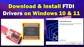 how to Download amp Install FTDI Drivers on Windows 10 amp 11 [upl. by Horacio]