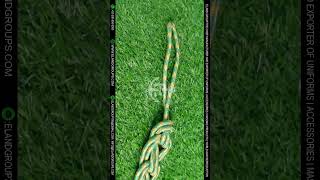 Cincture Braided Knot green and gold NonStretch Solid and Durable rope cincture [upl. by Zadack]