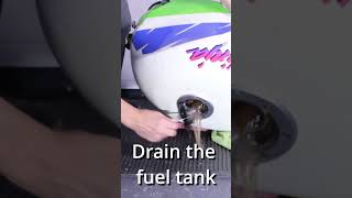 Using Vinegar to EASILY remove rust from a fuel tank or metal surface [upl. by Elvia]