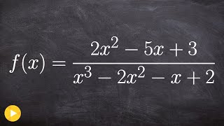 Find asymptotes and intercepts of a rational function [upl. by Unity317]