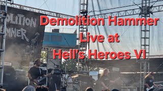 Demolition Hammer play Skull Fracturing Nightmare at Hells Heroes VI  23324 live music [upl. by Rehptosirhc]