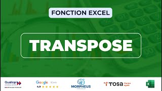 Comment utiliser la fonction TRANSPOSE sur Excel [upl. by Jann]