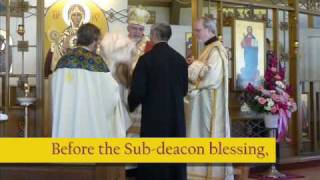 Melkite Church The blessing of a Subdeacon [upl. by Yeslek232]