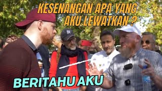 Beritahu aku  Hamza vs pemuda inggris  speaker corner sub indo [upl. by Dar]