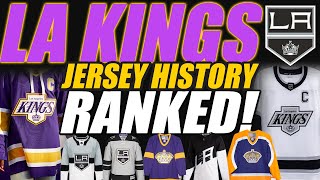 LA Kings Jersey History Ranked [upl. by Nylyrehc]