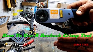 How To Use The Deutsch Field Maintenance Crimp Tool HDT4800 [upl. by Eirolav]