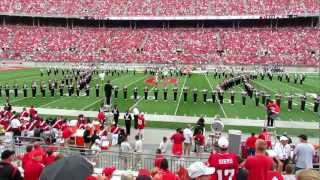 Ohio State University Marching Band Beach Boys Half Time Show 9 1 2012 vs Miami OH [upl. by Nerha913]