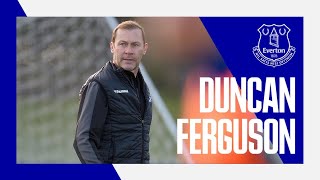 A BIG INTERVIEW WITH BIG DUNC  DUNCAN FERGUSON ON BECOMING EVERTONS CARETAKER MANAGER [upl. by Aitselec]