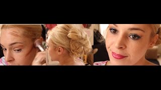 tuto makeup et coiffure pour cheveux bouclés [upl. by Ordnajela742]