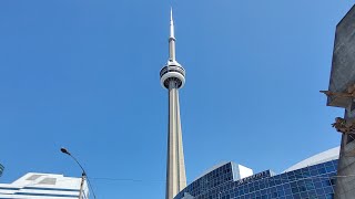 GOING UP 147 FLOORS CN Tower Toronto REVISITED Queue Elevator Rides amp Observatory Views 2022 [upl. by Gambell825]