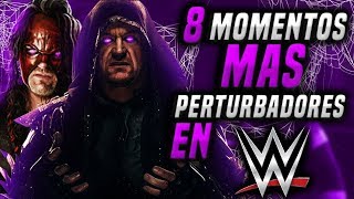 8 MOMENTOS PERTURBADORES DE WWE  Queremos WWE [upl. by Creighton]