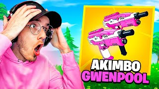 Je DÉCOUVRE les AKIMBO de GWENPOOL MYTHIQUE sur FORTNITE Voici le résultat [upl. by Cardie35]