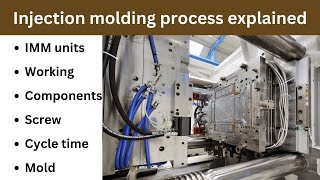 V16 Injection molding process explained in detail  Cycle time screw mold in injection molding [upl. by Iidnarb]