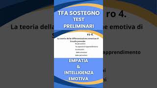 Tfa sostegno 2023  Test PreliminariDomande con Risposta shorts 04 [upl. by Nerhtak370]