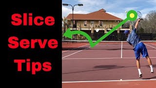 SLICE SERVE TIPS  Learn and improve the technique of your slice serve with this easy tips [upl. by Gerrard69]