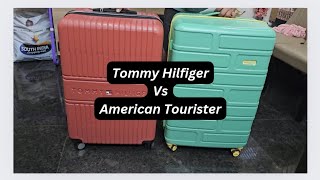 Tommy Hilfiger Vs American Tourister Trolley  Weight  Review [upl. by Airdnaxila]