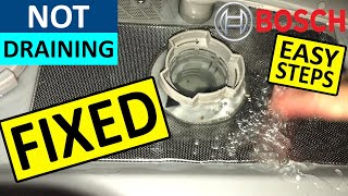 Bosch Dishwasher not Draining Water  Fixed [upl. by Eliades997]