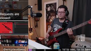 QOTSA  No One Knows Bass Playalong Decent Tone [upl. by Fae54]