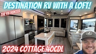 2024 Cottage 40CDL  Destination RV with a loft  Hidden Pantry [upl. by Nahgen]