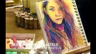 Sketching with Pastels  Using Prismacolor NuPastels [upl. by Avaria716]